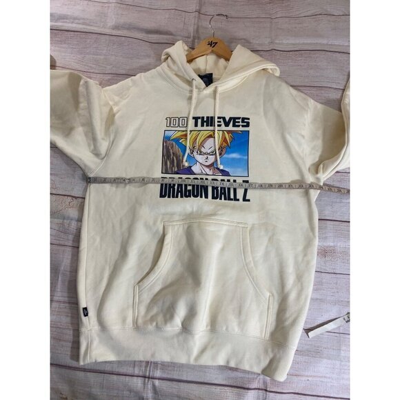 100 Theives Men's Dragon Ball Z Gohan Hoodie Bone Collar - Large - Picture 9 of 13
